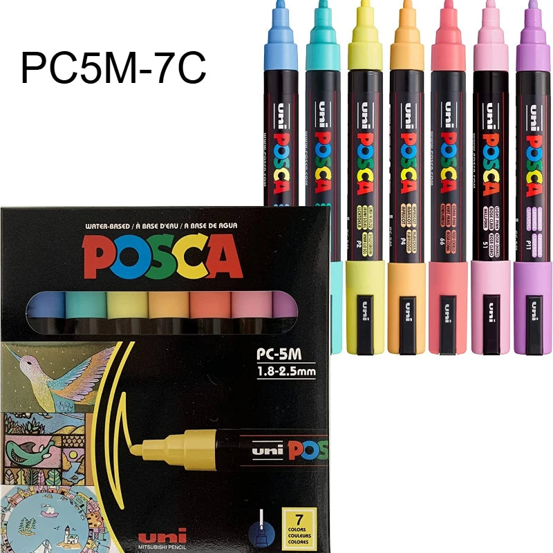 Zestaw akrylowych japońskich markerów UNI POSCA