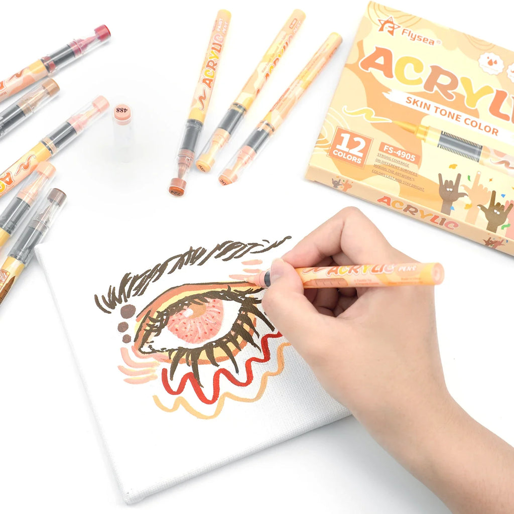 Skin Tones  Brush Tip Acrylic