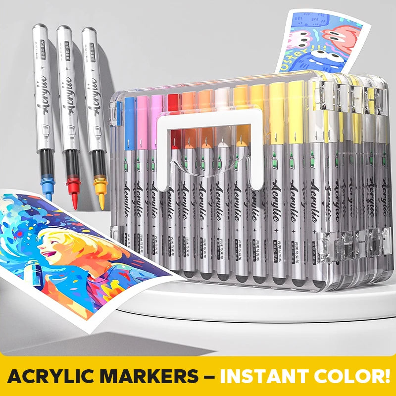 Acrylic Brush Markers