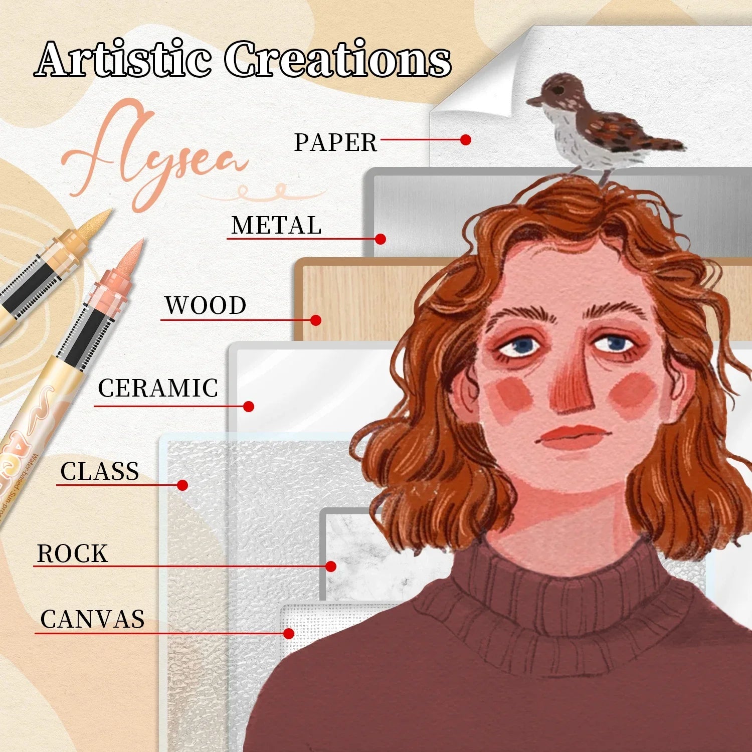 Skin Tones  Brush Tip Acrylic