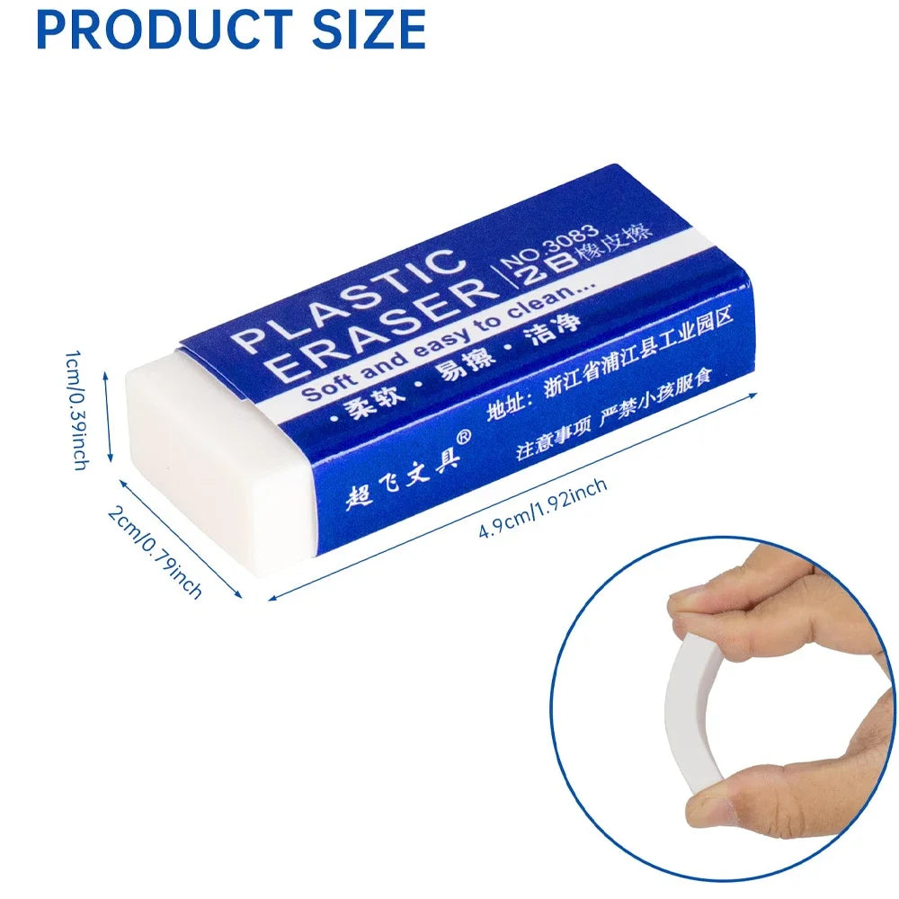 1-90 szt. miękkich gumek do ścierania 2B z PVC